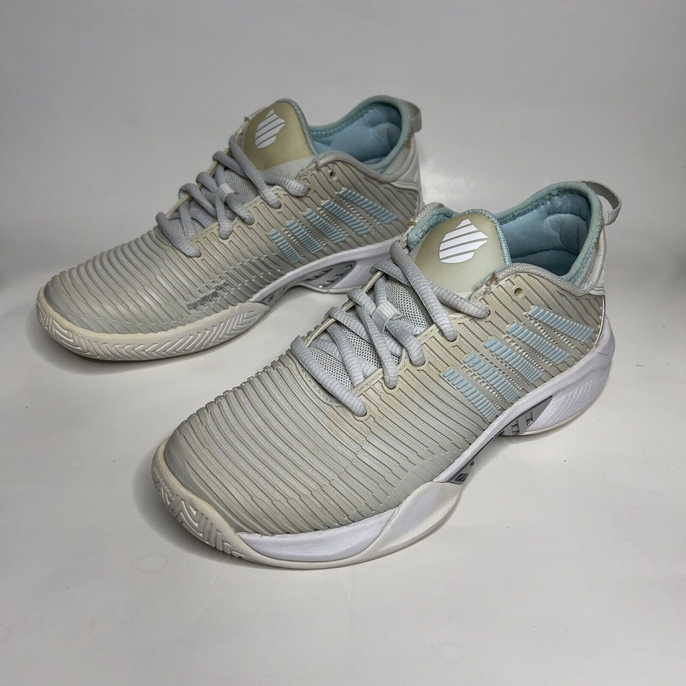 K-Swiss Women's Hypercourt Supreme Size 6  BarelyBlu/WT/Bluglw  96615-084-M